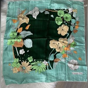 Vintage Christian Dior Silk Pocket Scarf